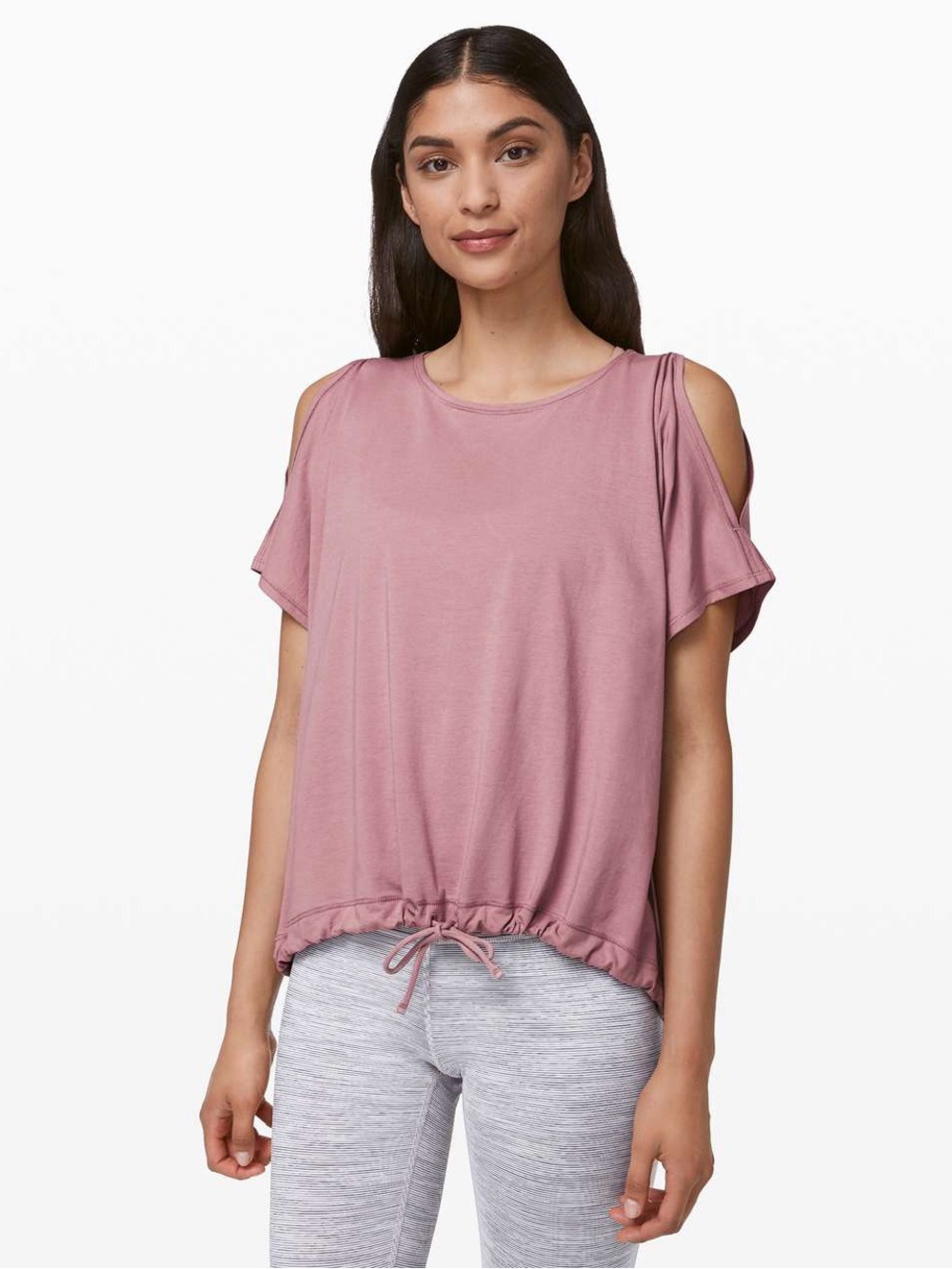 Lululemon Renew The Day Short Sleeve in Vintage Mauve size 6